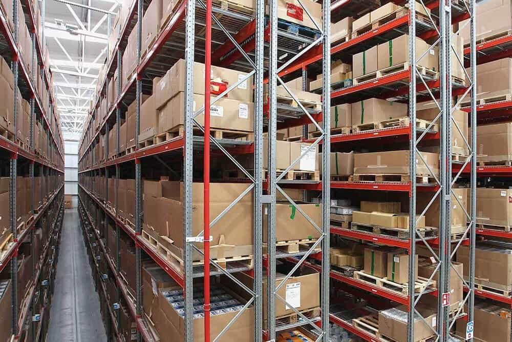 very narrow aisle racking