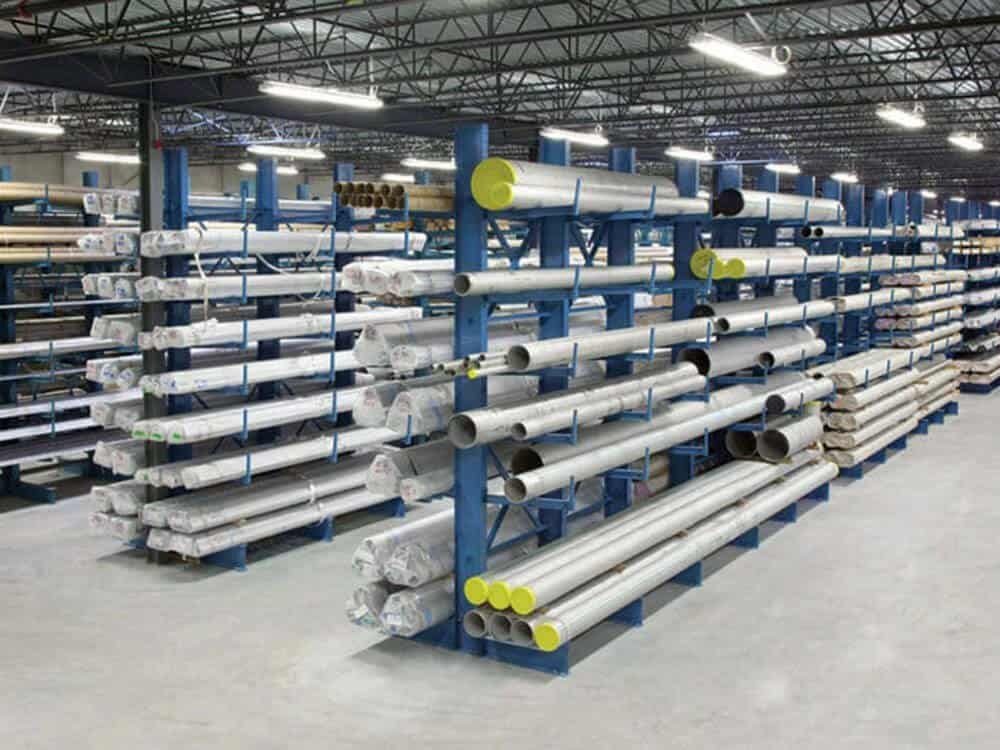 cantilever PVC pipe racks