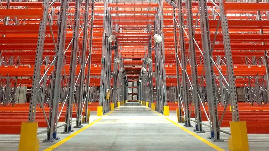 orange pallet racking