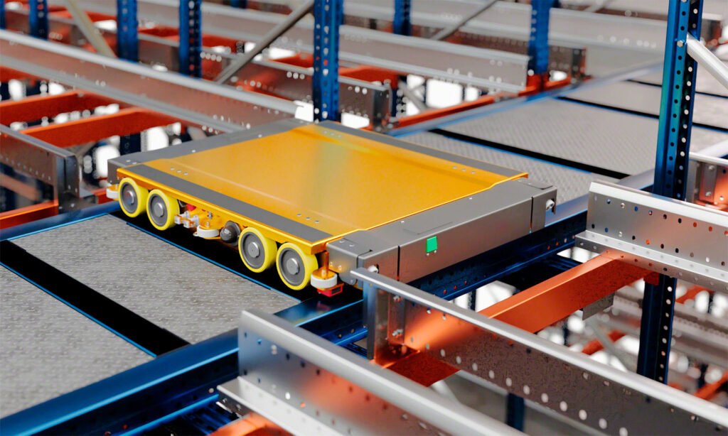 4 way shuttle racking