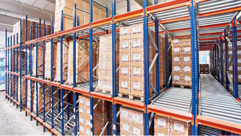 pallet flow fmcg storage