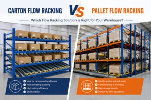Carton Flow Racking VS Pallet Flow Racking