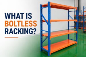 Boltless racking for medium and light-duty hand-loaded storage
